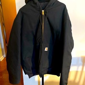 Mens Carhartt 125 Black coat